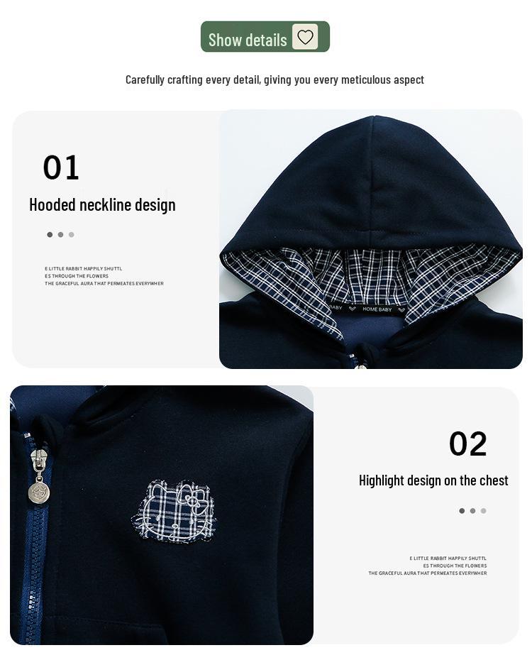 Autumn 2025 Girls' Fashionable Hooded Sweatshirt & Pants Set