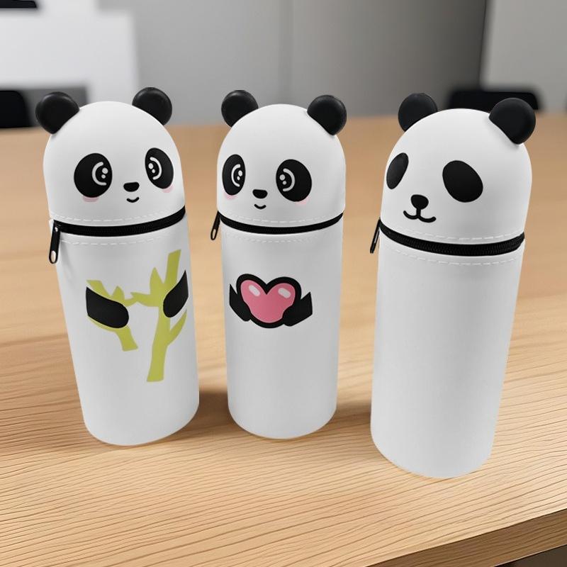 Cute Silicone Pencil Case - Soft Pen Holder with Zipper,School or Office Supplies,Pencil Holder for Desk,Back to school supplies