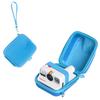 HIYQIN Polaroid Go Storage Bag, Hard EVA Case with Wrist Strap, Large Capacity, Shockproof, and Scratch-Resistant - Blue