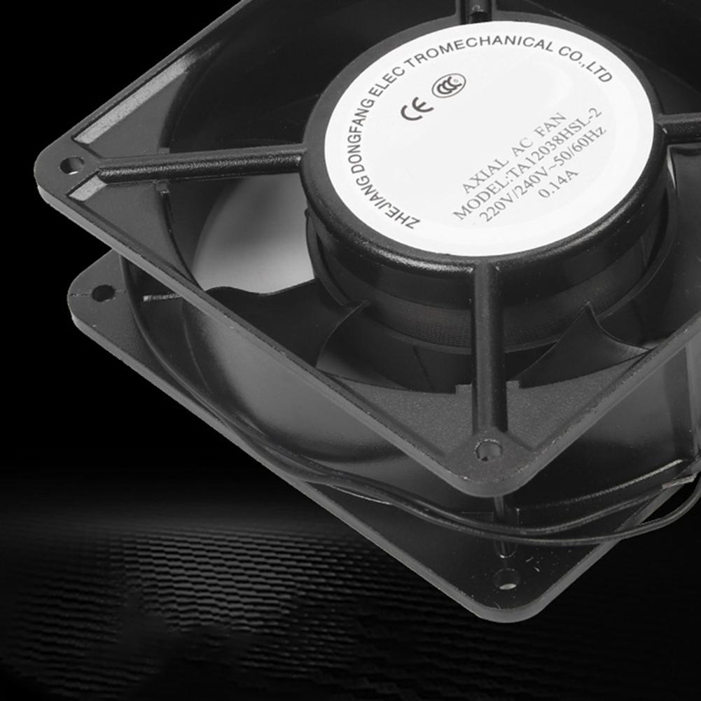 Axial Fan with Metal Blades for Fireplaces Ensures Efficient Circulation of Warm Air While Operating Silently Under Heat