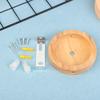 10Cm Wooden Light Canopy Kit Wood Lamp Bases Ceiling Panel Chassis Lamps Lighting Accessories Vintage Chandelier Ceiling Plate