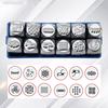 12Pcs Engraving Equipment Set Metal Anvil Chisel Set Jewelry Carving Tool Metal Chisels Steel Texture for Jewelry Making