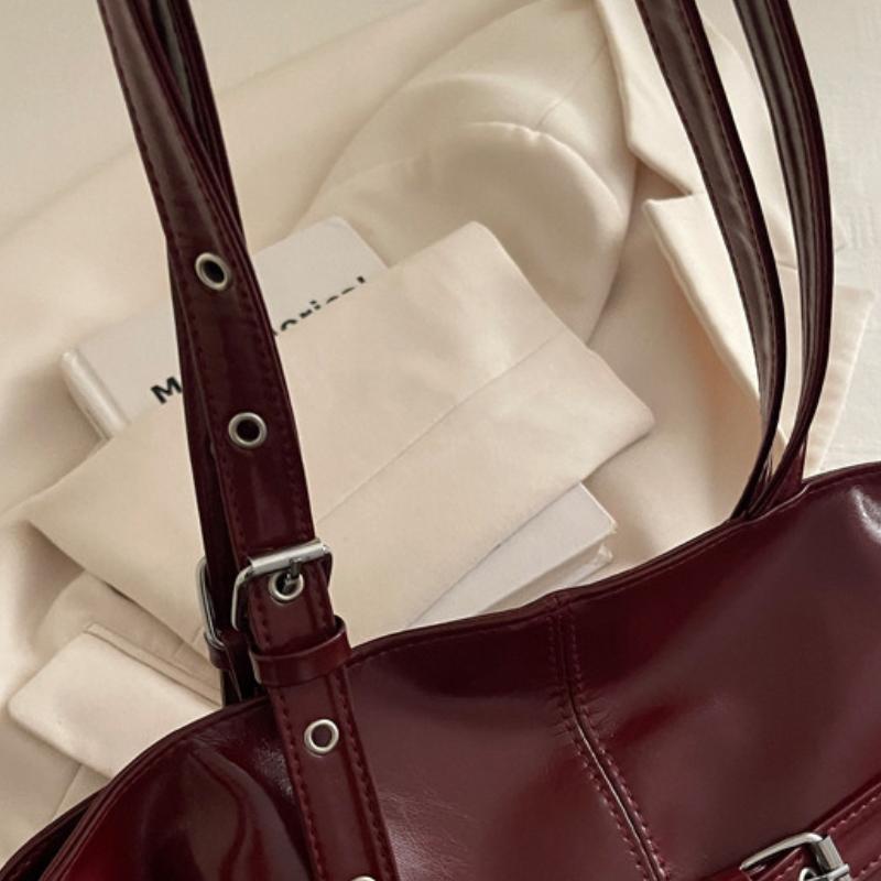 Large Capacity Women's Shoulder Bag Tote Commuter Bag Simple Vintage Cross-Border Style Bag Versatile Sensation