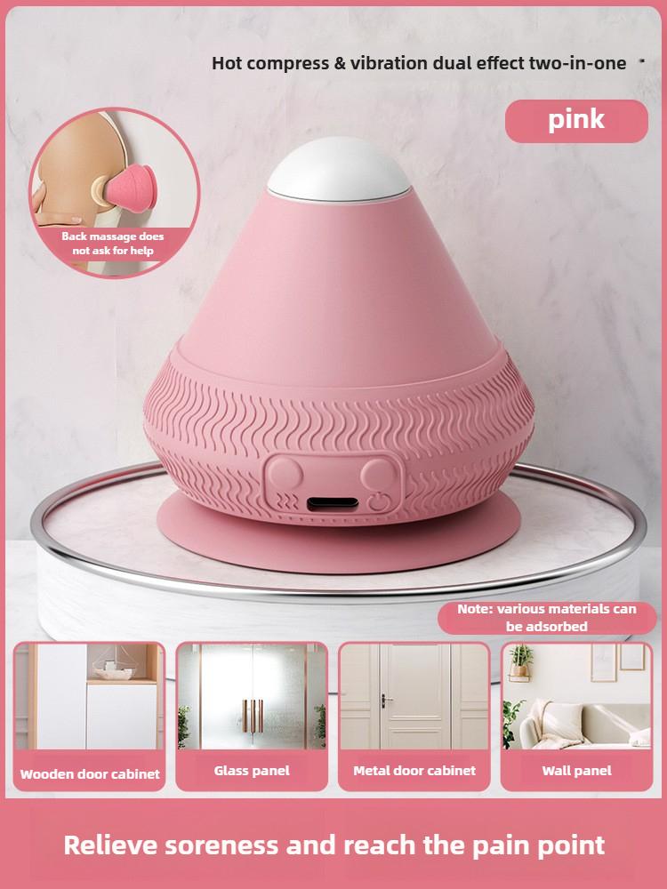 Silicone Massager Ball USB Rechargeable Vibrating Massage Ball Fitness Muscle Waist Back Relaxation Massager For Pain Relief