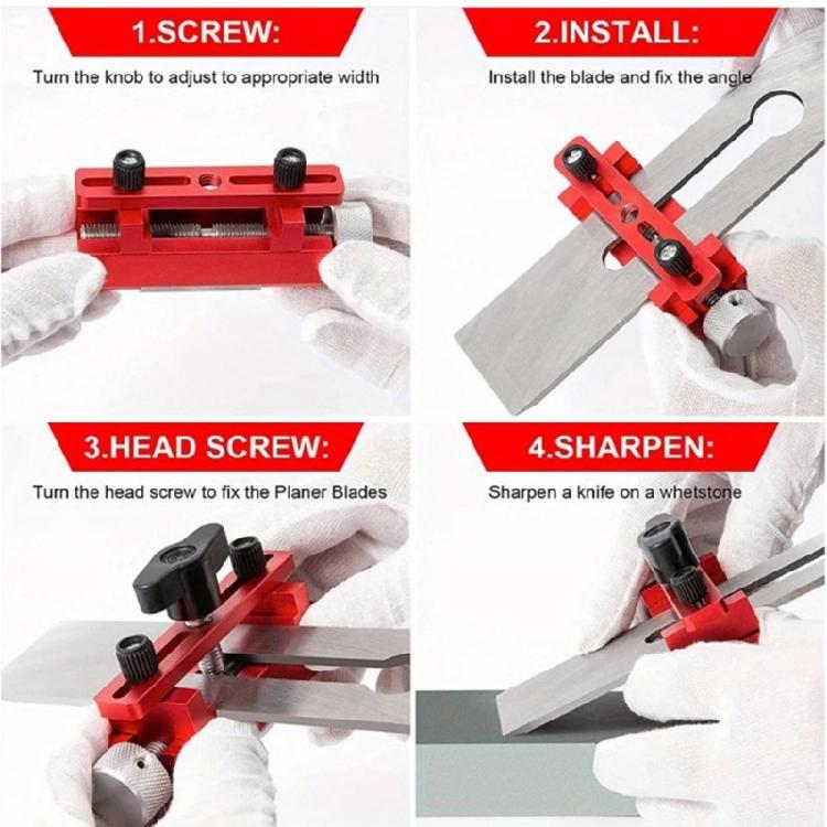Professional Chisel Sharpening Honing Guide Tool with Reinforced Stability and Wide Roller for Consistent Grinding Angle