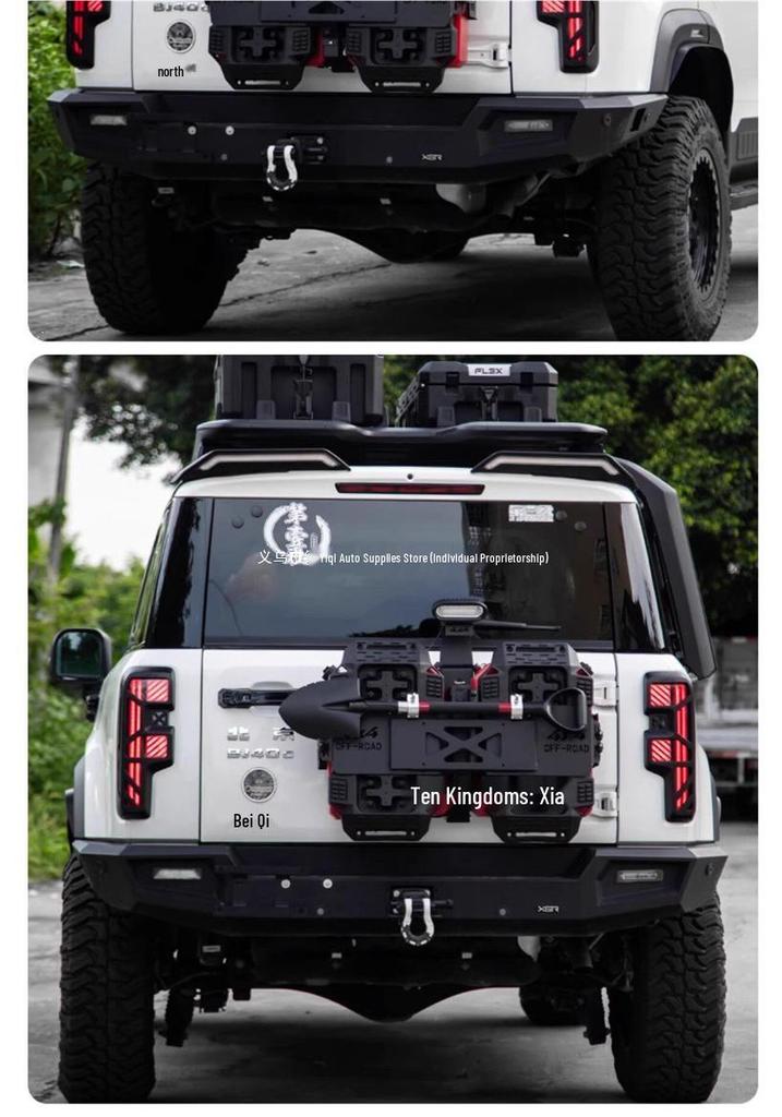 BJ40 Tank 300 Wrangler Off-Road Tail Wing with Flowing Lights Exterior Decoration