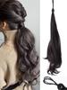 18 Inch Synthetic Curly Wavy Ponytail Extension Elastic Headband Hairpiece For Women Daily Party Styling Accessory
