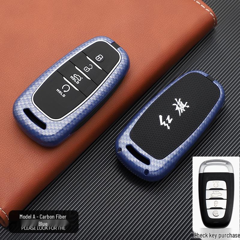 Hongqi Car Key Case - Stylish, Atmospheric Design with Buckle & Personalized Decoration