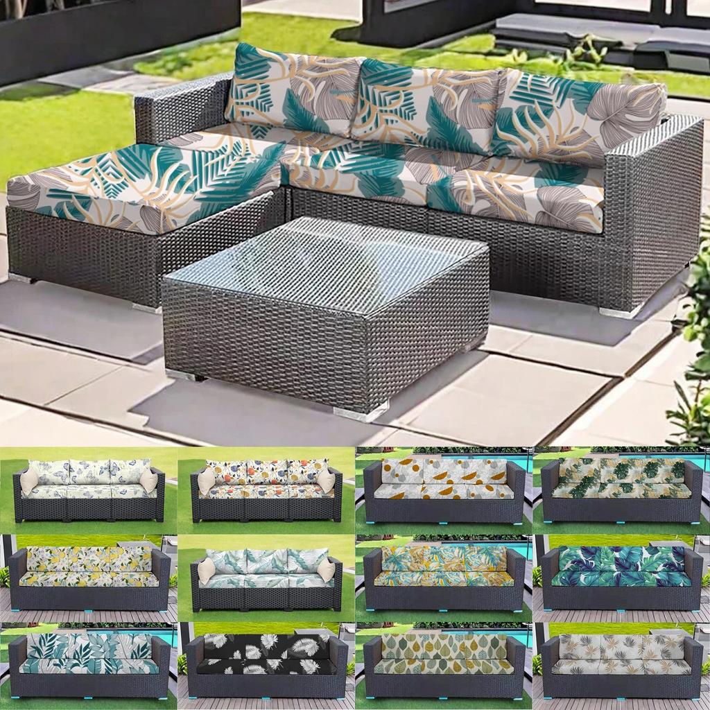 1/2/3 Sitzer Terrassen Stretch Sofa Kissenbezug Outdoor Kissenbezug Ersatz Terrassenmöbel Überwürfe Stuhl Sitzbezug Weich