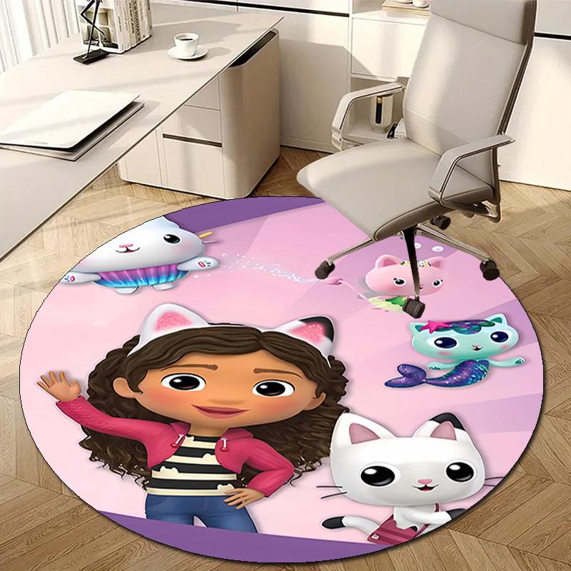 1pc Gaby's Bubble House2 Design Printed Area Round Carpet for Bedroom Living Room Home Decor Rugs Mat Non Slip Mat Rug for Bedside
