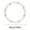 2pcs Cotton and Linen Embroidered Tulip Car Steering Wheel Cover Auto Parts - Anti-Slip, Wear-Resistant, Sweat Absorbing