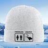 Dark background light words shadow Unisex Women Unisex Knitted Hat Beanie Pullover Cap Winter Thermal Warm Christmas Outdoor Cyclin