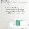 PVC Wall Sticker Word Decorative DIY Decal Window Mirror Self Adhesive Wallpaper Household Background Decoration