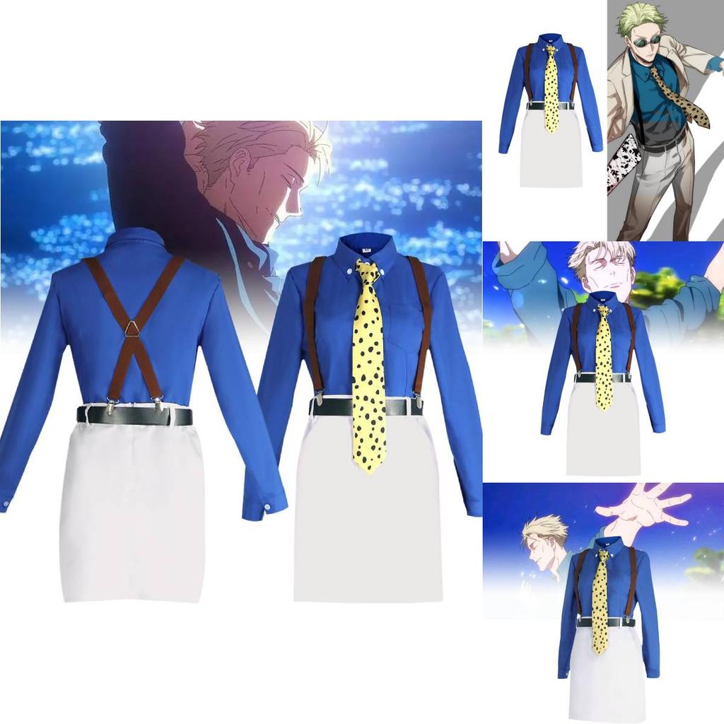 Set Cosplay Trendy Jujutsu Kaisen Nanami da Donna Vestibilità Rilassata Completo in Misto Poliestere