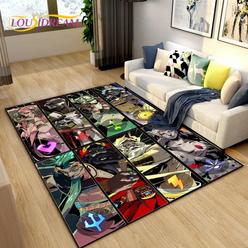 Hades Zagreus Gioco Giocatore RPG Tappeto Area, Tappeto Tappeto per Soggiorno Camera da Letto Divano Zerbino Decorazione, Tappetino Antiscivolo per Gioco Bambini
