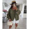 Solid Color O-neck Lace-up Knitted Cardigan Women Autumn Winter Streetwear Casual Simplicity Sweater Coats