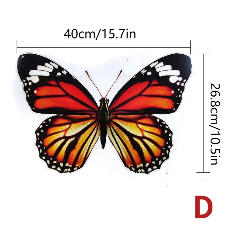 

3D бабочка настенная наклейка домашний декор большие бабочки наклейки для гостиной детская спальня девочка день рождения украшения D
