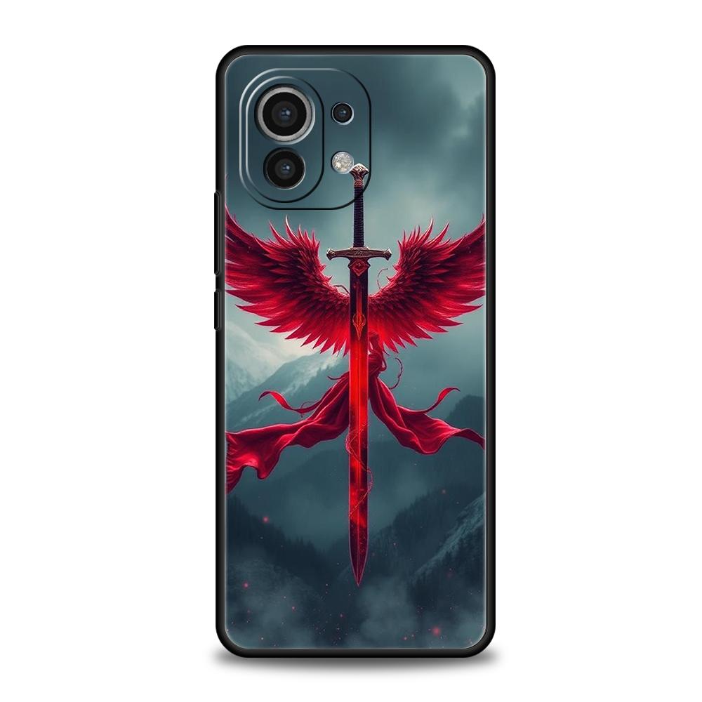 Handyhülle Cover für Xiaomi Poco F7 F6 F5 F4 F3 X7 X6 X5 X4 X3 NFC M4 C51 C55 GT Pro Weiches TPU Fundas Das Schwert Kreatives Muster