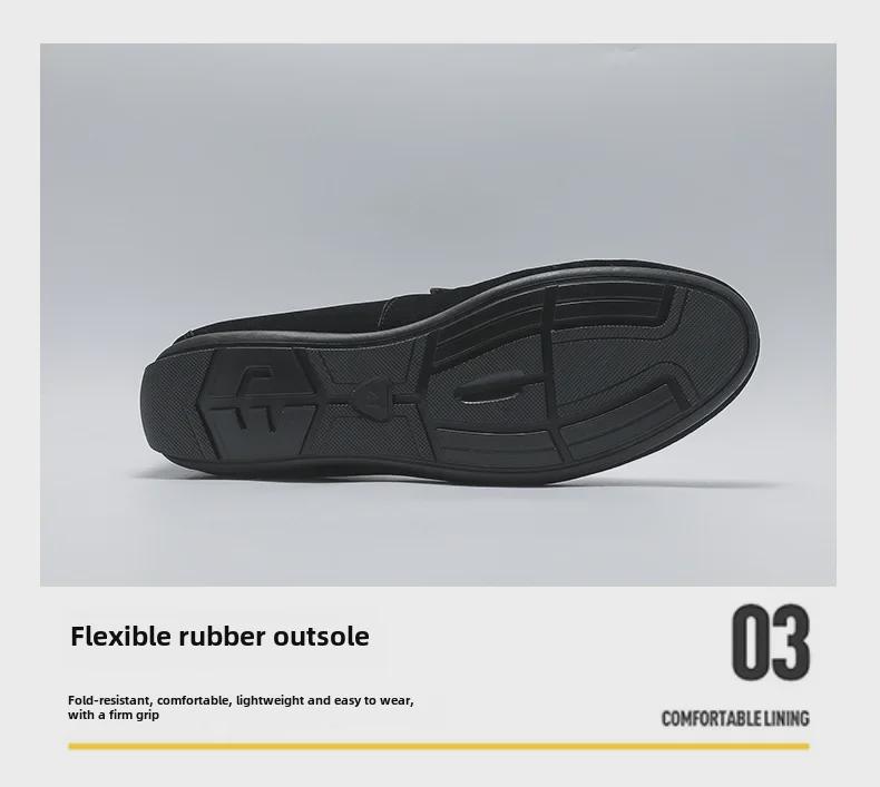 Herren-Schlupfschuhe aus Leder mit weicher Sohle, Frühjahr 2024
