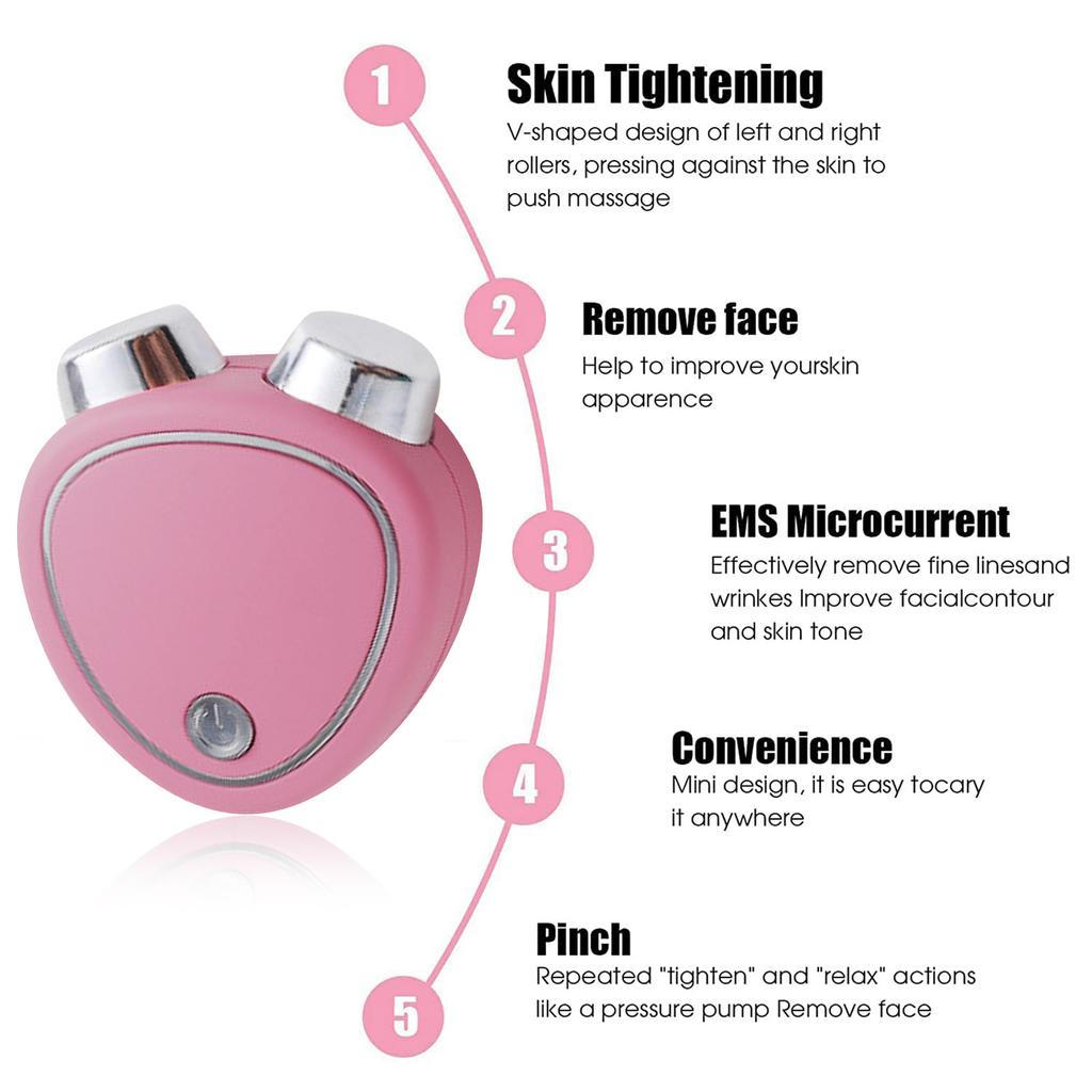 Face Roller, 2023 New Lift The Face And Tighten The Skin, USB Microcurrent Face Lift Skin Tightening Spa For Facial Wrinkle Remover