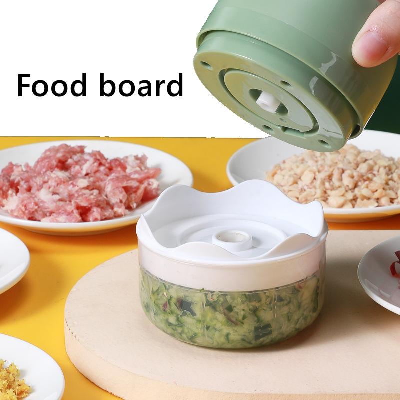 Mini elektrický sekáček na česnek USB mlýnek na maso Stroj na šťouchání česneku Robustní odolný Drtič zeleniny drcený zázvor Kuchyňské nádobí