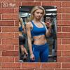Gym Metal Sign Fitness Wall Art Workout Iron Decor Motivational Gift for Home Gym