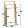 Bathroom rack, wooden, bamboo, ladder, shelf, universal