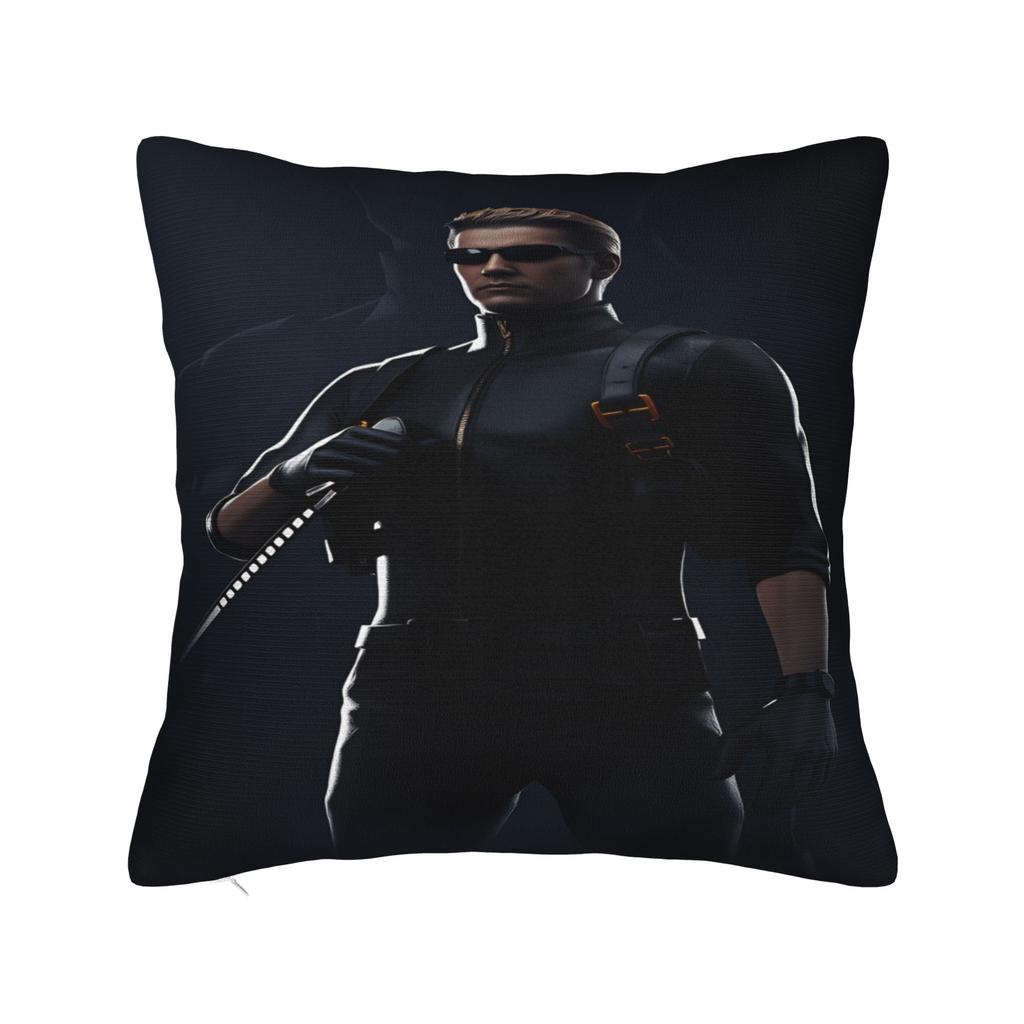 A-Albert W-Wesker Pink (2) Pillow Cover Cute Funny Pillow Case For Sofa Home Decoration Soft Pillowcases Birthday Gift