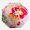 Erdbeer-Shortcake Automatisches Aufklapp-Regenschirm mit 8-Speichen-Eisenrahmen Perfekt für Fans, Reisende und den täglichen Gebrauch0104087a
