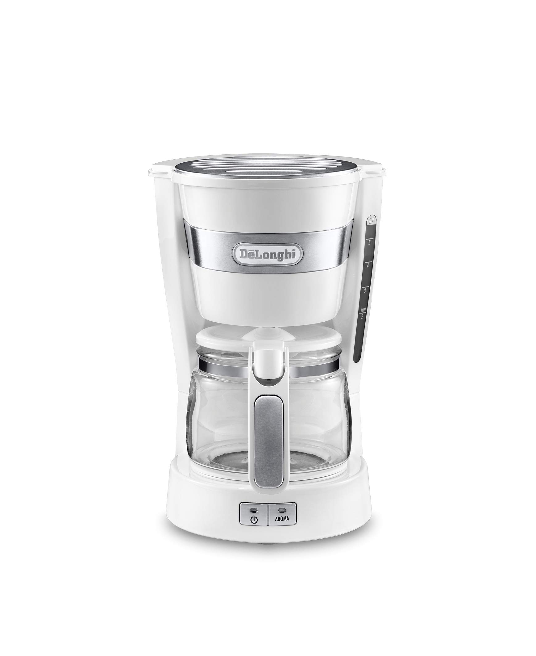 

DeLonghi Drip Coffee Maker White Active Series 0.65L ICM14011J-W білий