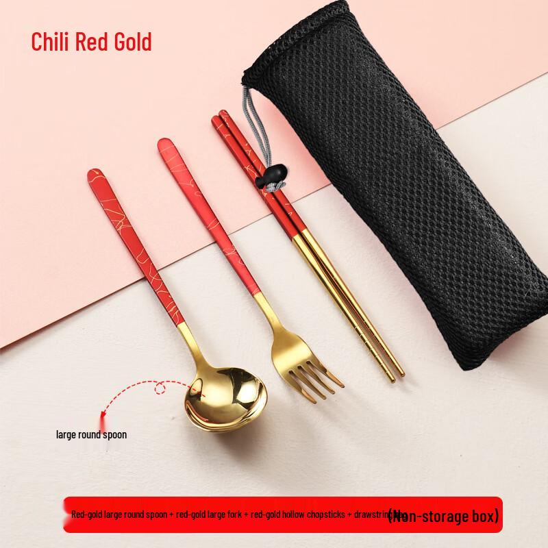 Abay Portable 3-Piece Stainless Steel Cutlery Set