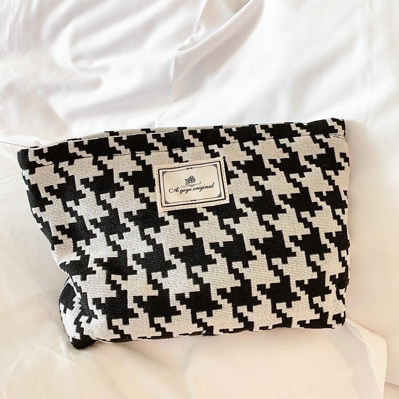 Reise-Kosmetiktasche mit Leopardenmuster und verdicktem Stauraum, praktisches Handdesign für Toilettenartikel