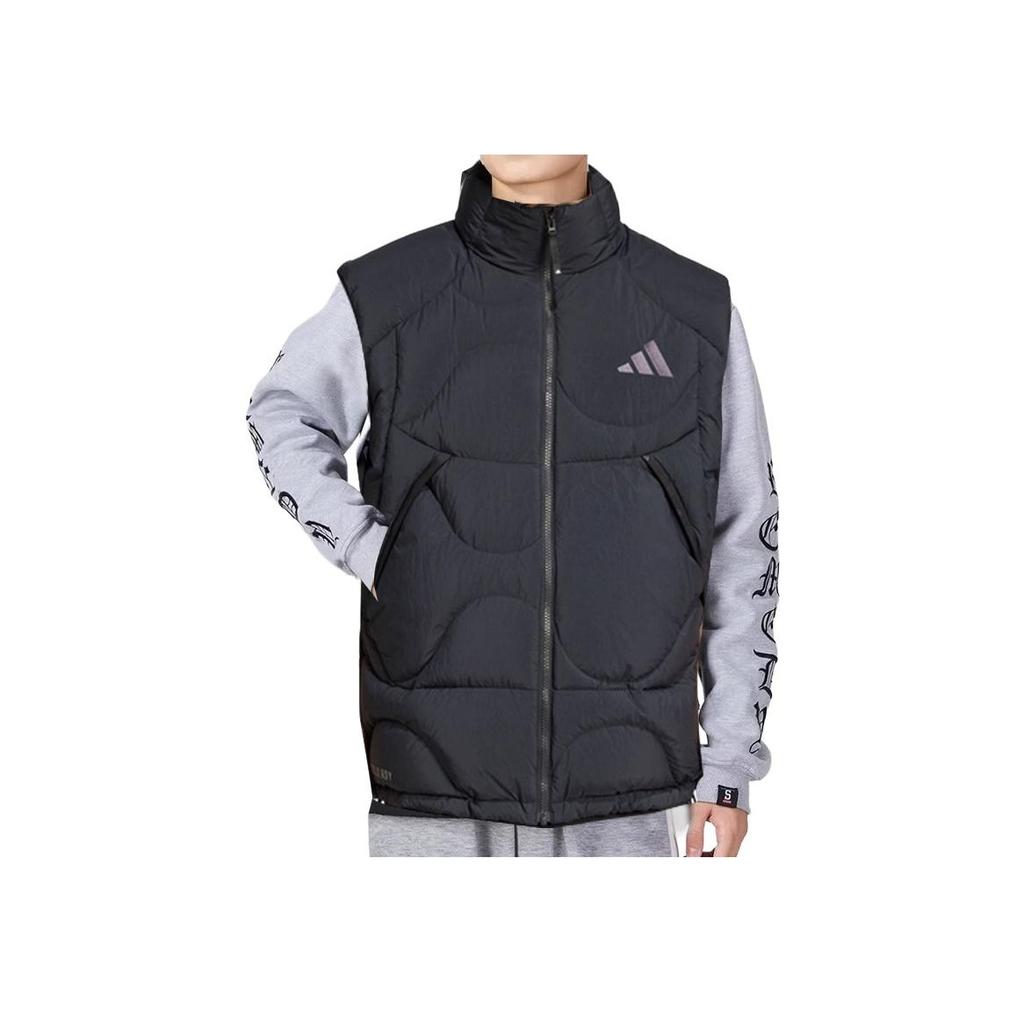 Adidas Fashion Loose Zipper Down Vest Men Vests Black JG5937