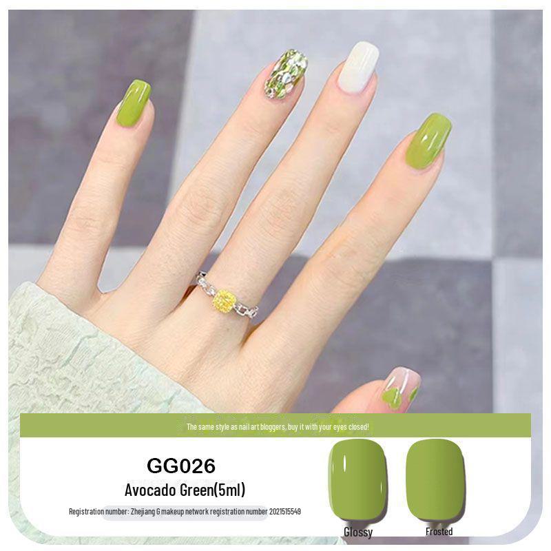 Platinum Haifei Nude Ice Gel Nail Polish - Trendy Transparent Nude from Xiaohongshu