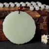 Hetian Jade Dragon & Phoenix Prosperity Pendant Necklace for Couples – White Jade Amulet for Men & Women