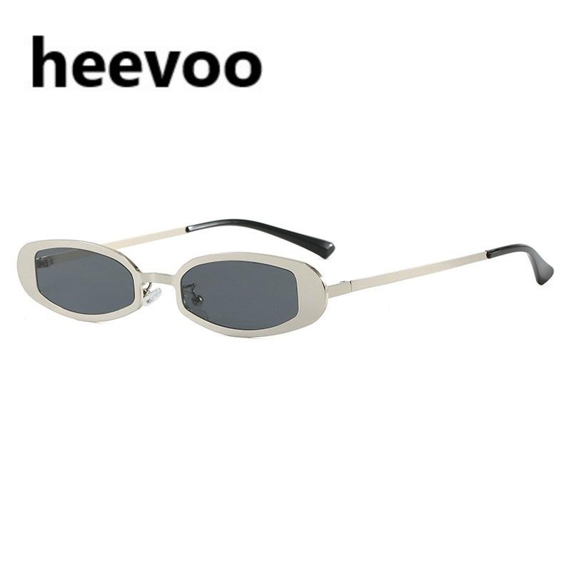 Vintage Round Oval Sunglasses Women Luxury Brand Designer Metal Sun Glasses Men Fashion Eyewear Gafas