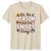 Retro "Be The Reason Someone Smiles Today!" Groovy T-Shirt