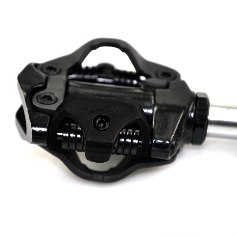 Mountain Bike Pedals with Cleats Self-Locking Pedals Clipless SPD System DU+Bearings Pedals with Locking Plate