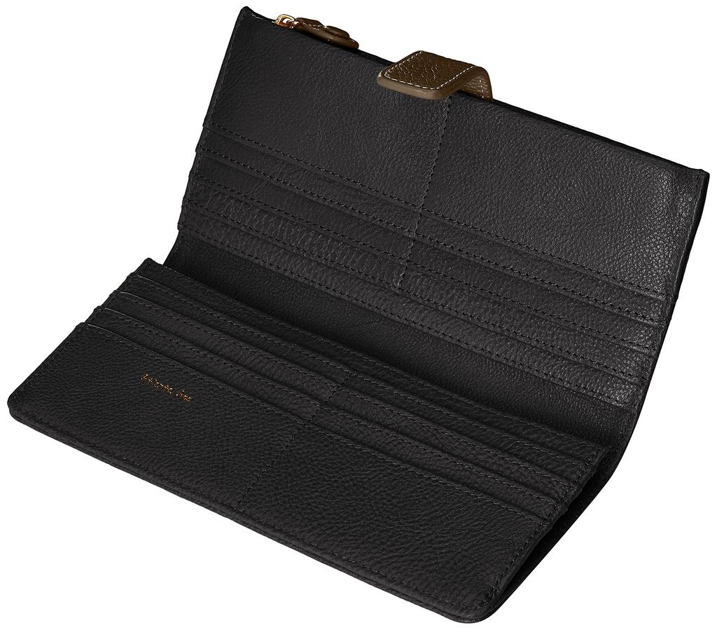 [Peeks Peak] Billfold Long Wallet, Black
