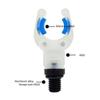 Fishing Rod Rest Head with Night-Visible Fork, V-Shaped Support and Screw-In Base, Pier Use, Shore Use, Night Fishing