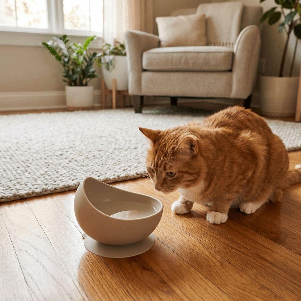 Neck Protection Silicone Pet Bowl Non-Slip Elevated Feeder Stable Dog Food Bowl Pet Dining