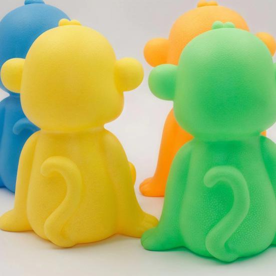 Quiekender Affen-Quetschspielzeug mit realistischem Geräusch Weiches TPR Fidget zur Stressbewältigung Niedliches tierförmiges Dekompressions-Gadget für Kinder Erwachsene