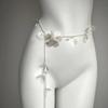 Elegant Flower Butterfly Pearl Waist Chain Multilayer/Single Layer Body Chain Decorative Belly Decor for Fashion Women