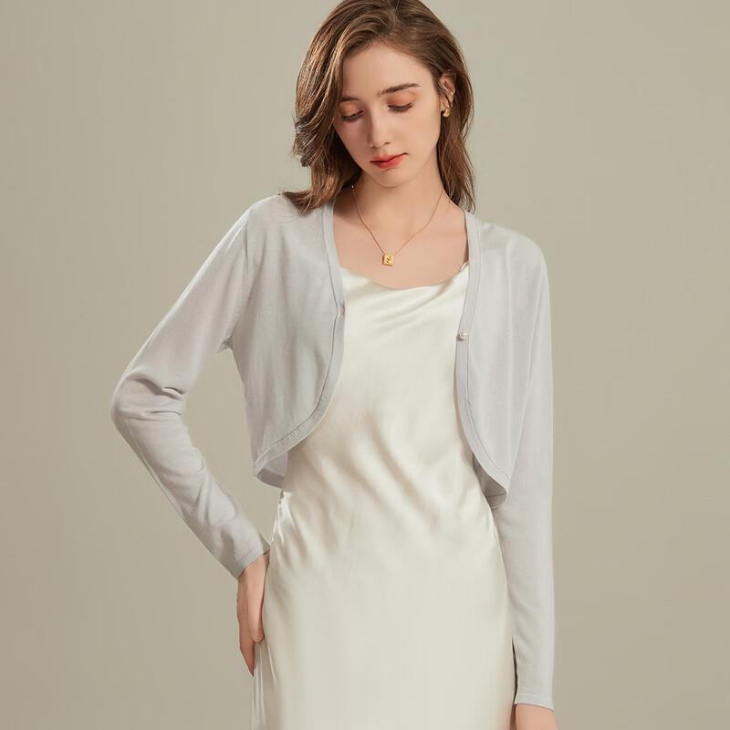 SNOWFORTE Women's V-Neck Pearl Button Cardigan