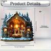 2D Flat "Nativity Scene" Acrylic Tabletop Decoration, Mary, Jesus, Shepherds & Wise Men, Suitable for wall decoration, porch, room, villa, accents Hom
