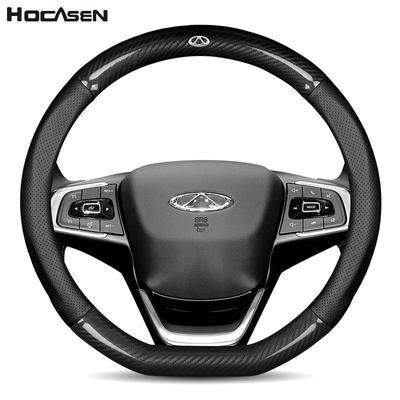 Funda de volante de cuero genuino para Chery A3, E3, Arrizo 5/7, Tiggo 5/3, Cowin 3 y Fengyun 2/E5.