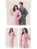 2025 Damen Verdickter Plüsch Velours Bademantel - Winter Lang Korallenfleece Homewear für Paare