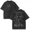 Maglietta Frieren Oltre la Fine del Viaggio Abbigliamento Anime Unisex T-shirt da Donna Manica Corta Maglietta Lavata Vintage Magliette in Cotone Top