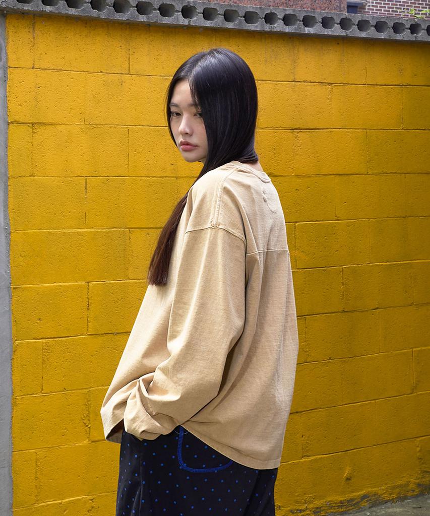 BONATSPALETTE Bp Sticker Long Sleeve Tee_Mustard