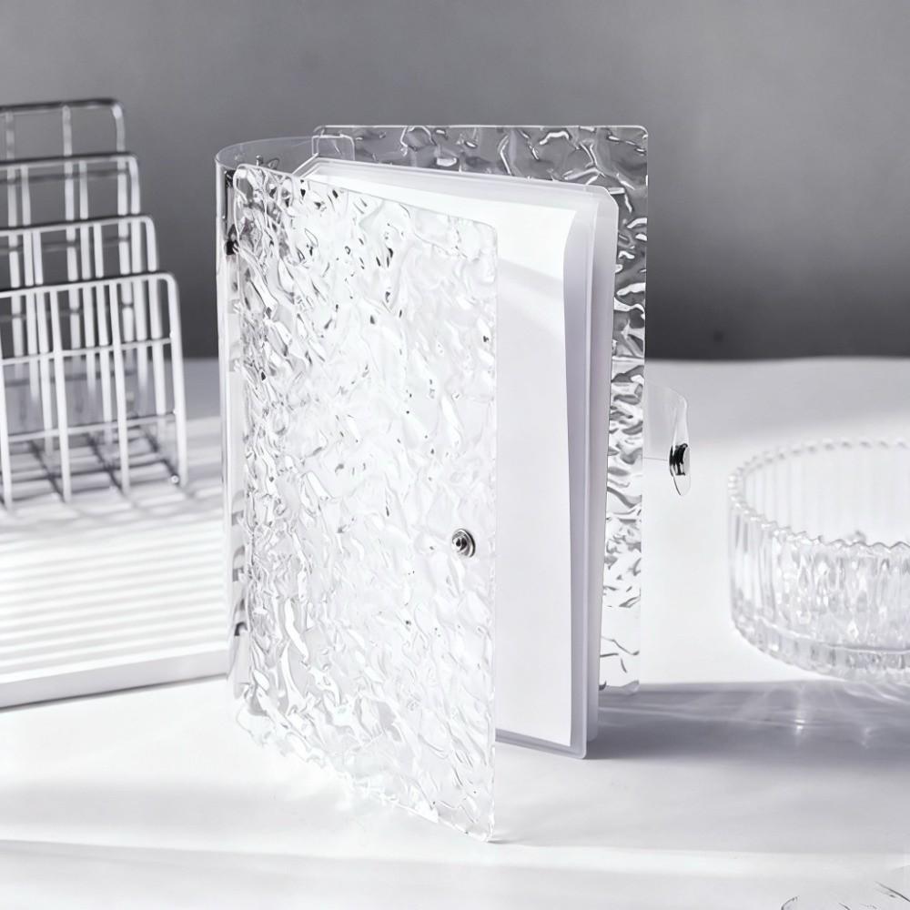 Transparent Acrylic Water Ripples Money Saving Book Korean Style Savings Binder Financial Tool